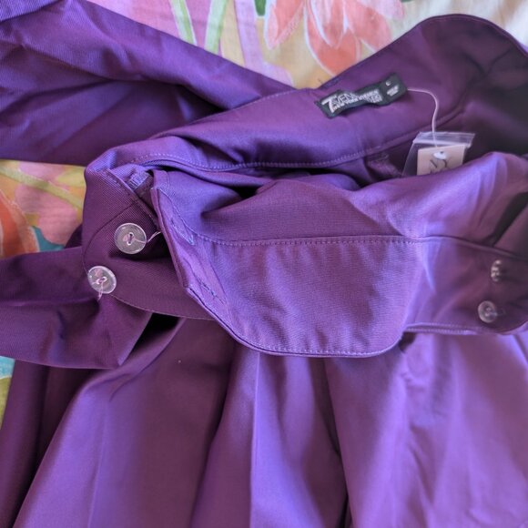 Purple Hi-Lo Maxi Skirt Large Seventh Avenue Design Studio NY&C Brand New - Picture 8 of 16